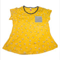 No Boundaries Yellow Floral Short Sleeve Top-Juniors 2XL