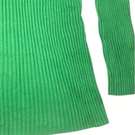 Fashion Avenue Green Ribbed Pullover Top XL