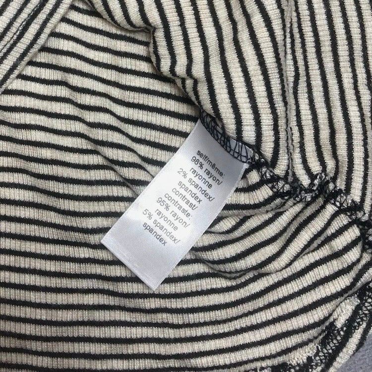 Maurices Woman Stripe Cold Shoulder Scoop Neck Medium