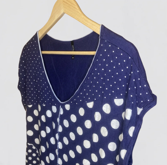 Edista Los Angeles Women Polka Dot Sleeveless Top Medium