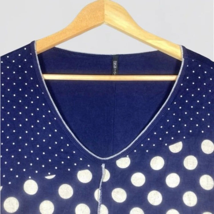 Edista Los Angeles Women Polka Dot Sleeveless Top Medium